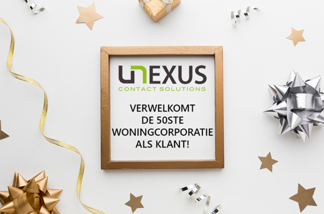 Unexus verwelkomt de 50ste woningcorporatie!