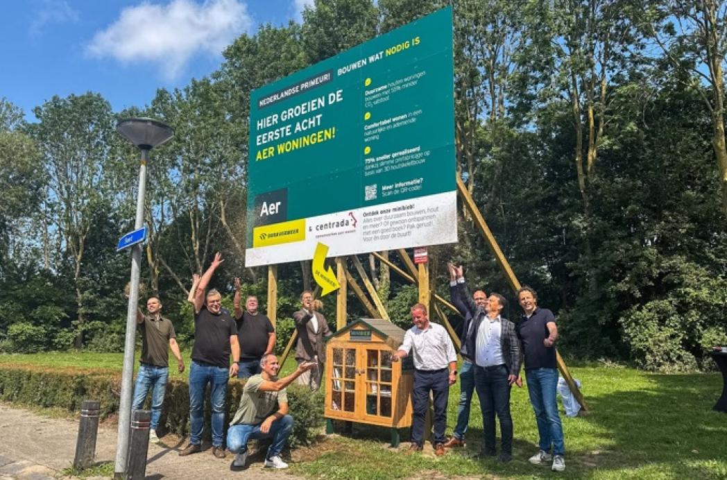 Lelystad heeft primeur: bouw eerste houten Aer-woningen van Dura Vermeer met Centrada