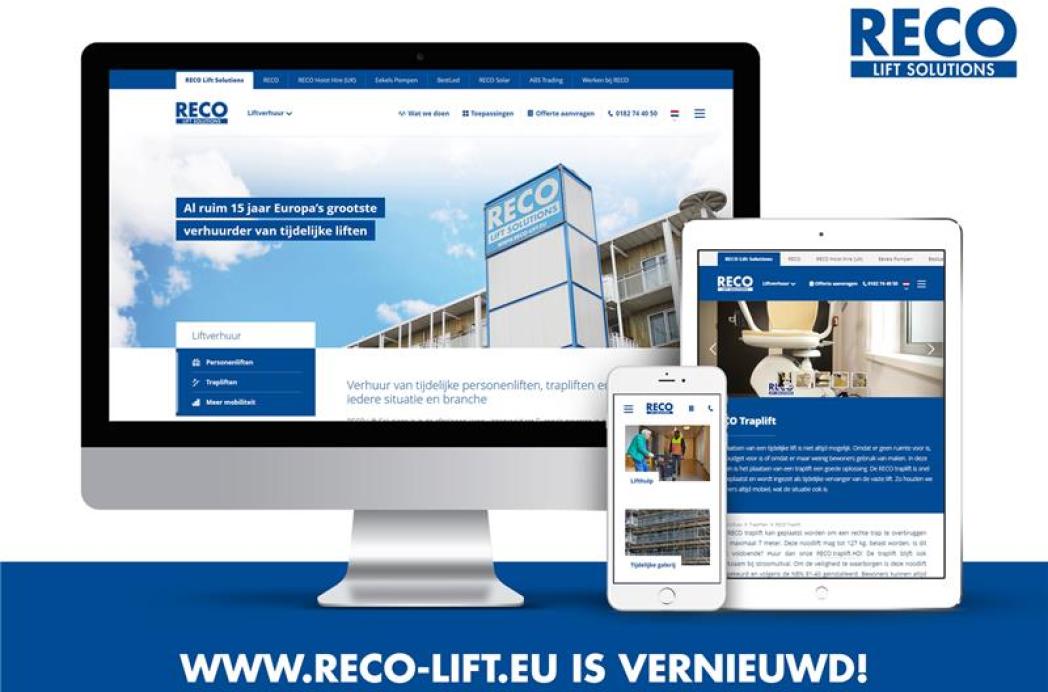 Alles over tijdelijke liften, online op één plek: De nieuwe website van RECO Lift Solutions is live!