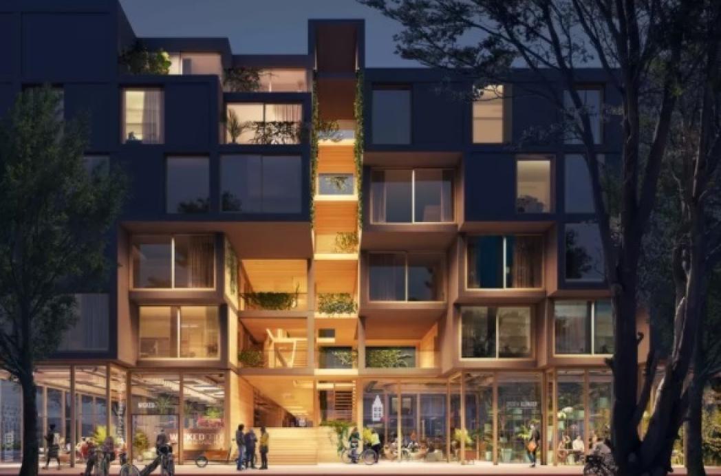 Huizen van hout zijn ook in Amsterdam de oplossing voor vervuilend beton