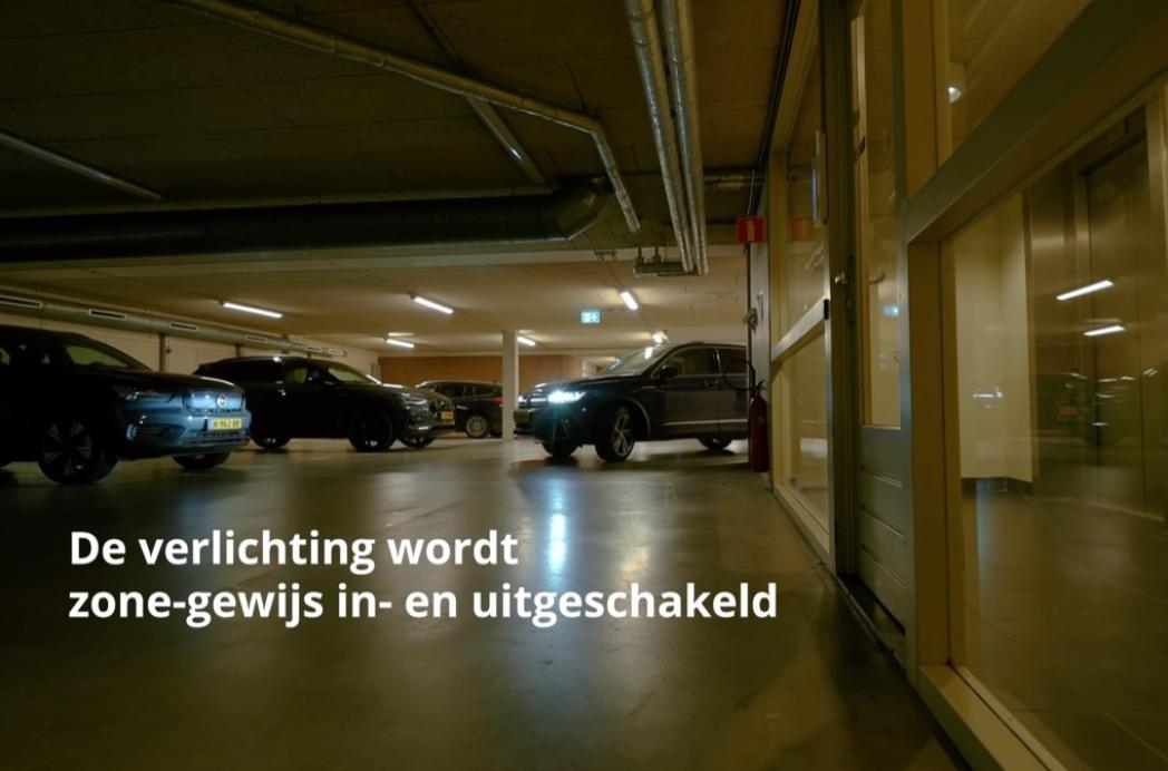 Licht 'aan' in parkeergarage alleen als het nodig is