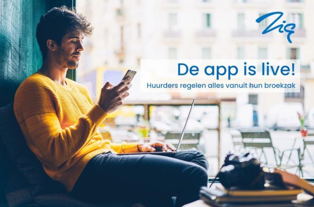 Zig lanceert innovatieve mobiele app: Huurders regelen alles vanuit hun broekzak